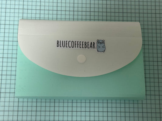 BlueCoffeeBear Accordion Folder Sticker Storage