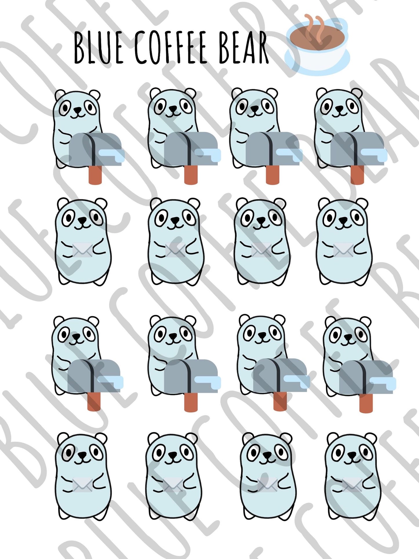 BlueCoffeeBear Mail Stickers