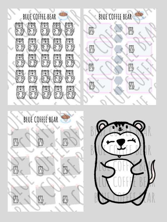 BlueCoffeeBear Mix and Match Mouse Stickers