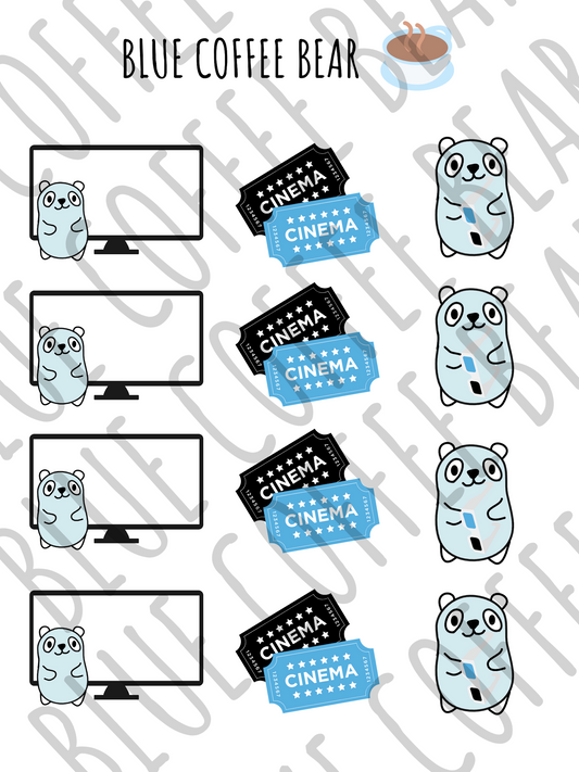 BlueCoffeeBear Movie Themed Stickers