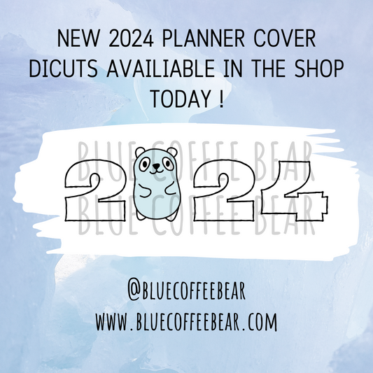 BlueCoffeeBear 2024 Planner Dicut